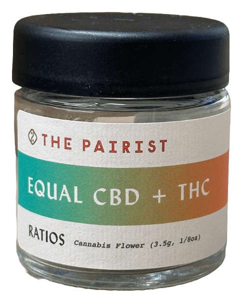 Equal CBD + THC Flower, 3.5g jar